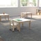 Flash Furniture 23.5 in W, 23.5 in L, 14.5 in H, Beechwood, Birch Plywood, Beech MK-ME088007-GG - alternate 10